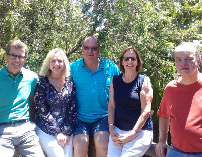 Photo of Ray, Heidi, Hans, Annegrete and Colin (Peter missing)