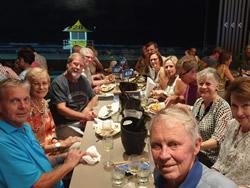 Photo of Peninsula players at dinner