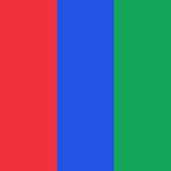 Image of red blue and green colours
