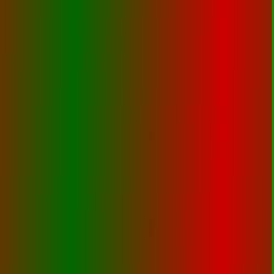 Gradient from green to red