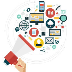 Image of different communication channels